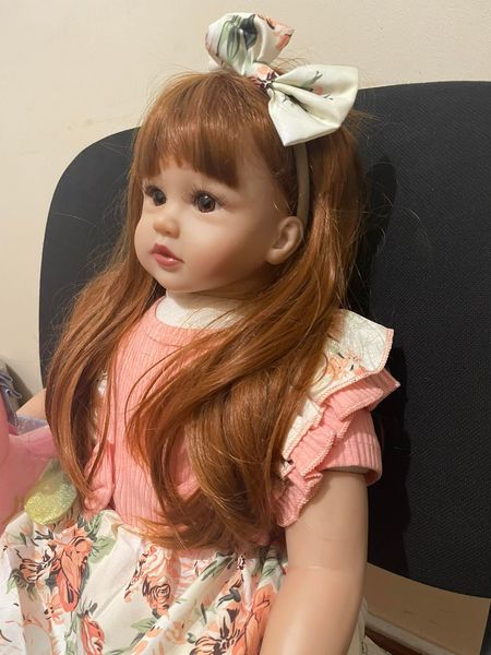 Дитяча Колекційна Лялька Реборн Reborn Дівчинка Злата (Вінілова Лялька) Висота 60 см 365376 фото