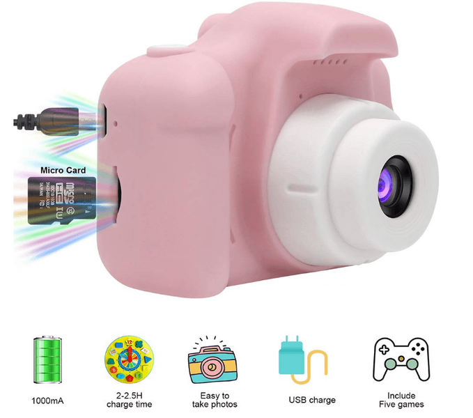 Цифровой детский фотоаппарат XoKo KVR-001 розовий 001410 фото