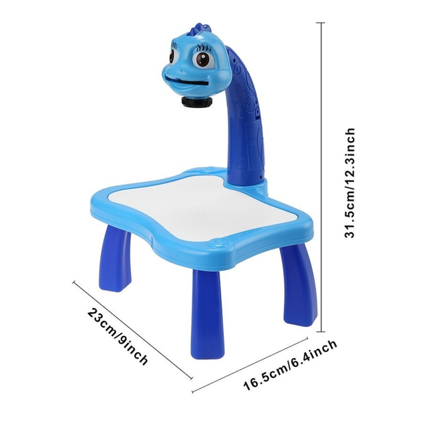 Дитячий стіл проектор для малювання зі світлодіодним підсвічуванням, синій 1372762203 фото