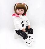 Детская кукла Реборн  полностью виниловая Любава  45 см с аксессуарами 777657 фото