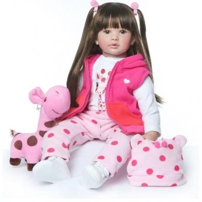 Кукла для ребенка Реборн девочка Ким силиконовая 60cм 55467 фото