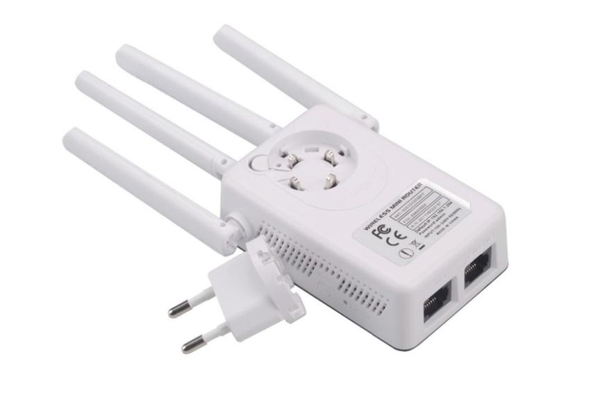 Підсилювач сигналу Wi-Fi з 4 антенами, до 300 мб/с, PIX-LINK LV-WR09 / Міні WiFi роутер маршрутизатор / Репітер 656768862 фото