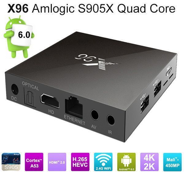 ТВ-приставка X96 mini (2 gb/16 gb) tv box android 4-ядерна на Android 6.0.1 1284748069 фото
