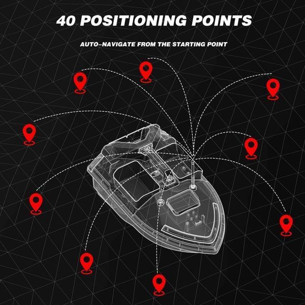 Кораблик для підгодовування риби Flytec V020 GPS (40 точок) Карповий катер 88890 фото