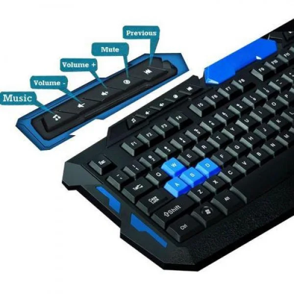 Беспроводная игровая клавиатура и мышь TRS Game HK-8100 1364242541 фото