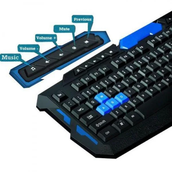 Бездротова ігрова клавіатура і миша TRS Game HK-8100 1364242541 фото