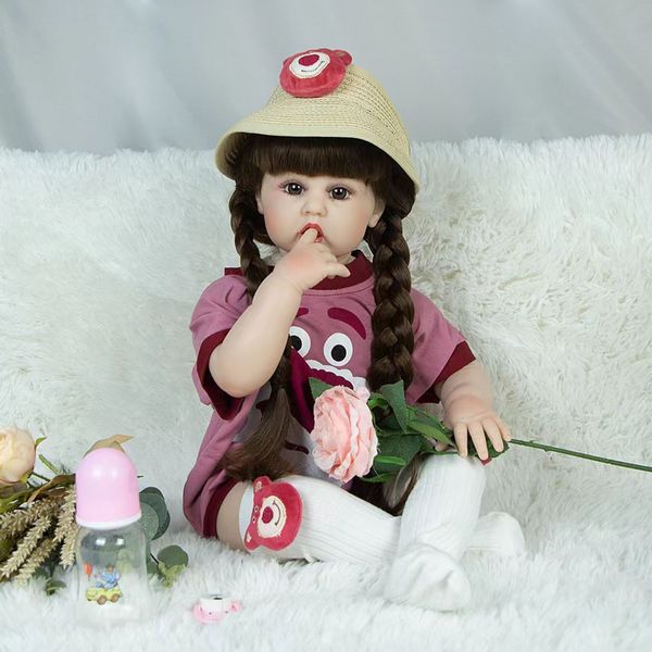 Детская Коллекционная Кукла Реборн Reborn Девочка Полина (Виниловая Кукла) Высота 60 см 2436757 фото