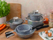 Набор посуды 8 предметов Edenberg с гранитным покрытием 1559025145 фото 8