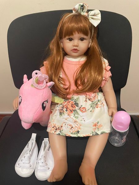 Детская Коллекционная Кукла Реборн Reborn Девочка Злата (Виниловая Кукла) Высота 60 см 365376 фото