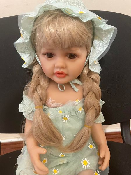 Детская Коллекционная Кукла Реборн Reborn Девочка Ева (Полностью Силиконовая) Высота 60 см 25464564 фото