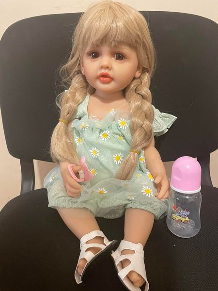 Детская Коллекционная Кукла Реборн Reborn Девочка Ева (Полностью Силиконовая) Высота 60 см 25464564 фото