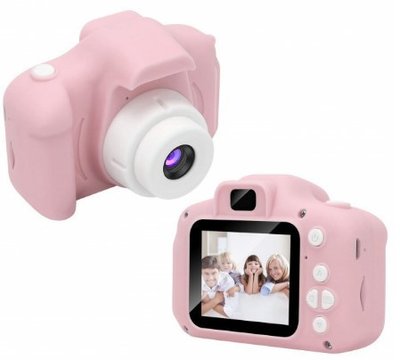 Детская Фотокамера  РОЗОВАЯ c 2.0″ дисплеем и с функцией видео 1284748782 фото