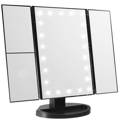 Зеркало для макияжа с подсветкой Superstar Magnifying Mirror со створками 55543 фото