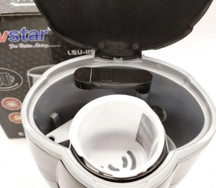 Капельная кофеварка в комплекте две керамические жаропрочные чашки Livstar LSU-1190 черная 1562551833 фото