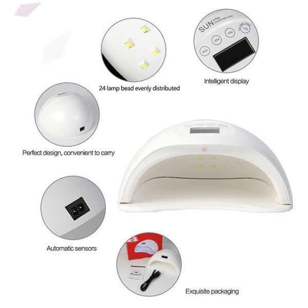 Оригинал SUN5 48W LED+UV лампа для маникюра 1284747796 фото