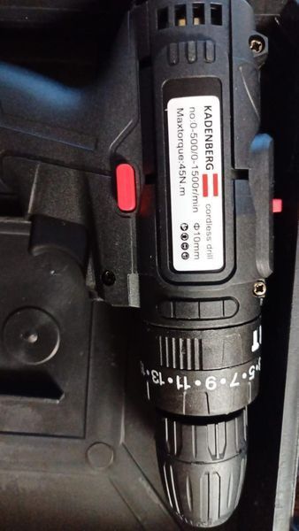 Шуруповерт Kadenberg KD48 48v 5.2Ач з  бітами в кейсі KD482 фото