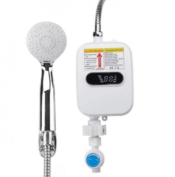Проточный водонагреватель Delimano RX-021 с душем и экраном 7562333 фото