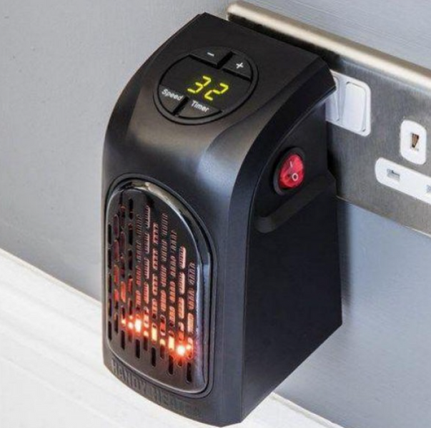 Електро нагрівач з пультом Rovus handy heater 400w, Портативний міні тепловентилятор, Дуйчик нагрівач 0000232 фото