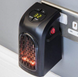Портативный тепловентилятор Handy Heater, с терморегулятором и таймером, дуйка, мини электрообогреватель керамический, комнатный в розетку, 400 Вт + ПУЛЬТ 0000232 фото 3
