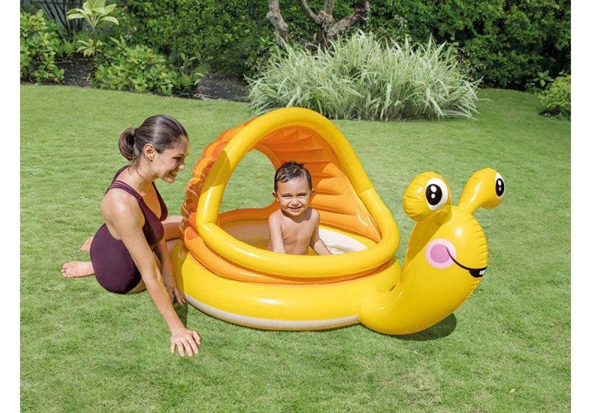 Надувний дитячий басейн з навісом Intex 57124 "Ледача равлик" 1284748246 фото