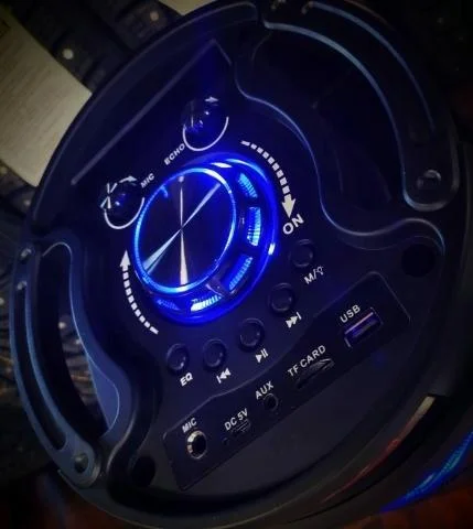 Портативна Бездротова Bluetooth колонка+світломузика, мікрофон,караоке ZDS-8208 1520741819 фото