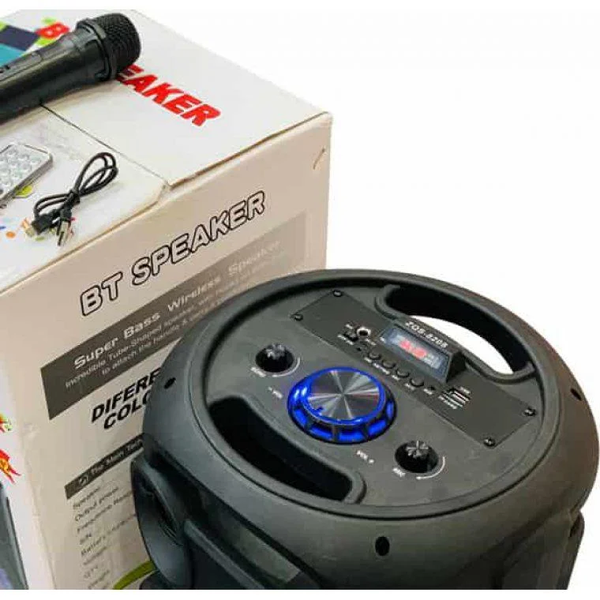 Портативна Бездротова Bluetooth колонка+світломузика, мікрофон,караоке ZDS-8208 1520741819 фото