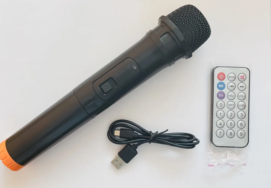 Портативна Бездротова Bluetooth колонка+світломузика, мікрофон,караоке ZDS-8208 1520741819 фото