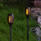 Набор 6 шт Декоративный садовый фонариков факел WUS на солнечной батарее  Flame Light 96 Led 891123 фото