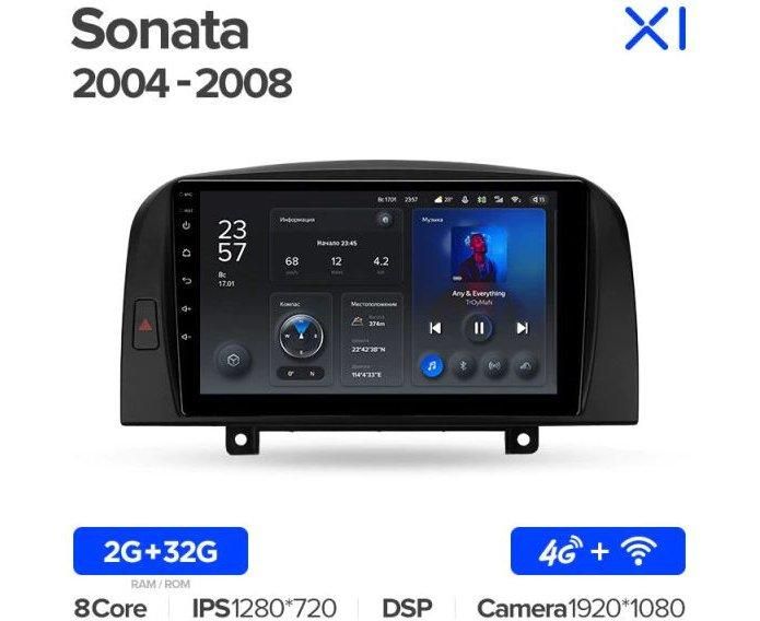 Штатная магнитола TeYes 4G+WiFi для Hyundai Sonata NF 2004-2008 1571876001 фото