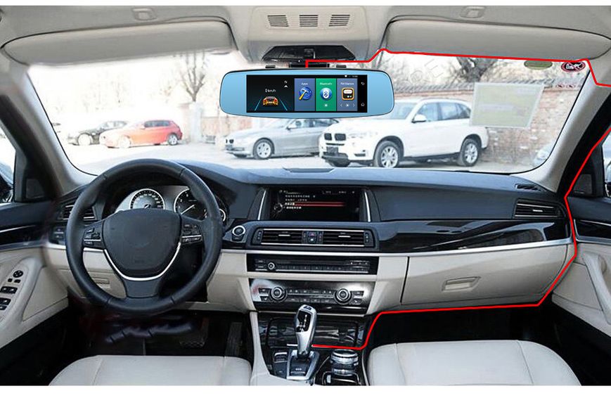 Junsun A880 Автомобильный видеорегистратор навигатор 8", ,Android 5.1, 4G Удаленное слежение 1284748156 фото