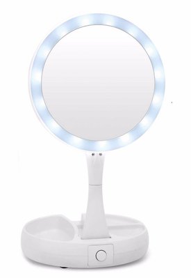 Дзеркало для макіяжу з підсвічуванням led mirror з LED підсвічуванням для макіяжу My Foldaway Magic Makeup 7778543 фото