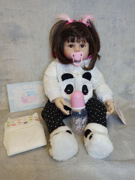 Лялька для дитини Панда з іграшкою, соскою і пляшечкою 18955 фото