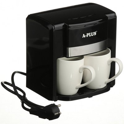 Кофеварка электрическая с 2 чашками в комплекте A-PLUS 1549 1531803826 фото