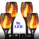 Комплект садових світильників Факел 4 шт [Flame Light] з імітацією вогню 96LED 72cm IP65 10 годин 891124 фото 1