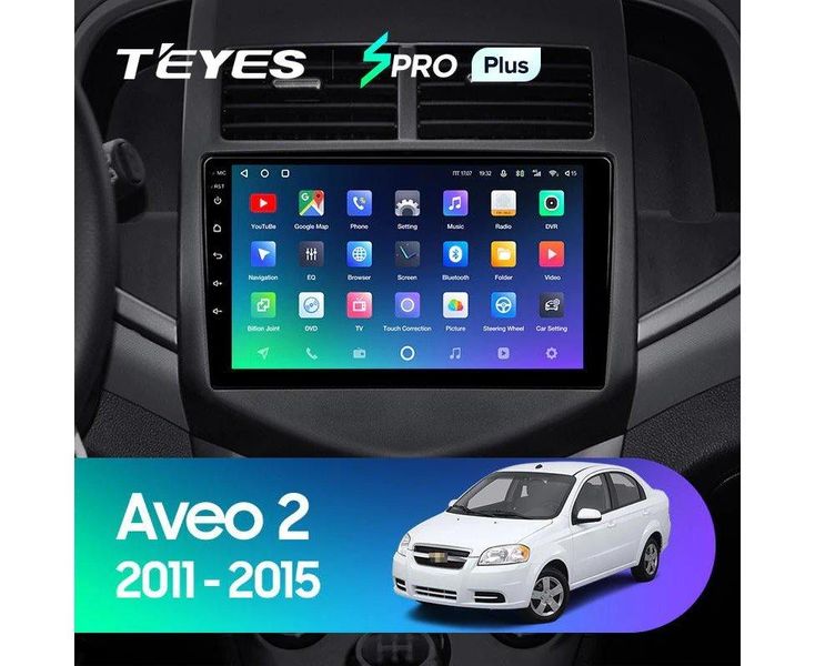 Штатна магнітола TeYes 4G+WiFi для Chevrolet Aveo 2011-2015 1569405032 фото