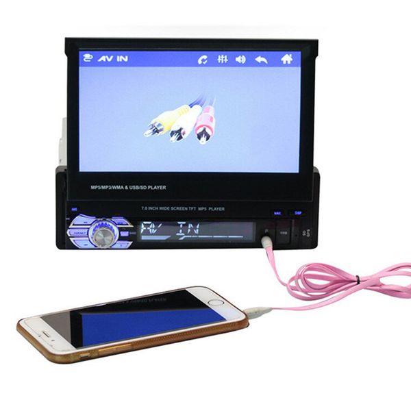 Магнітола 1Din PIONEER GPS 712--706 (PI-903) (Висувний екран) Bluetooth 1284748287 фото