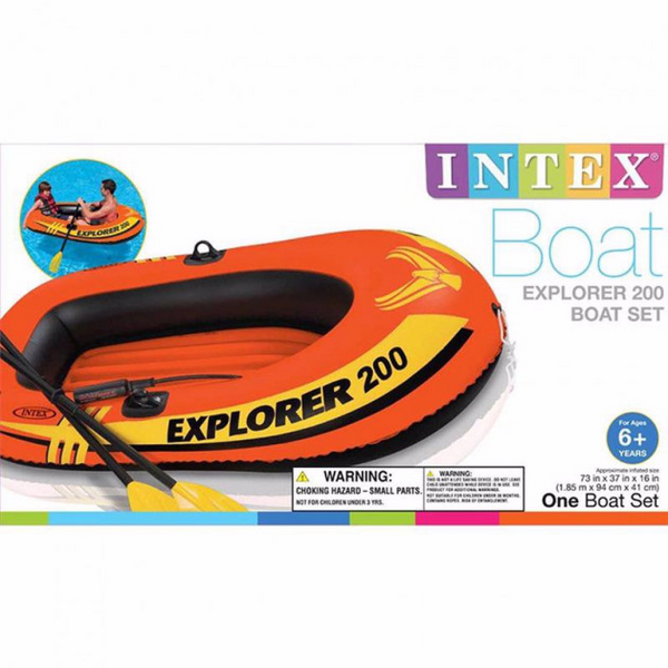 Надувная лодка Intex 58331 (185 x 94 x 41 см) Explorer  + весла, насос 1284748570 фото