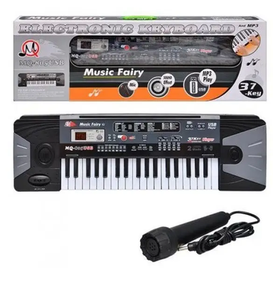 Детский синтезатор-пианино "Music Fairy" MQ 805 микрофон, запись, MP3 MQ805 фото