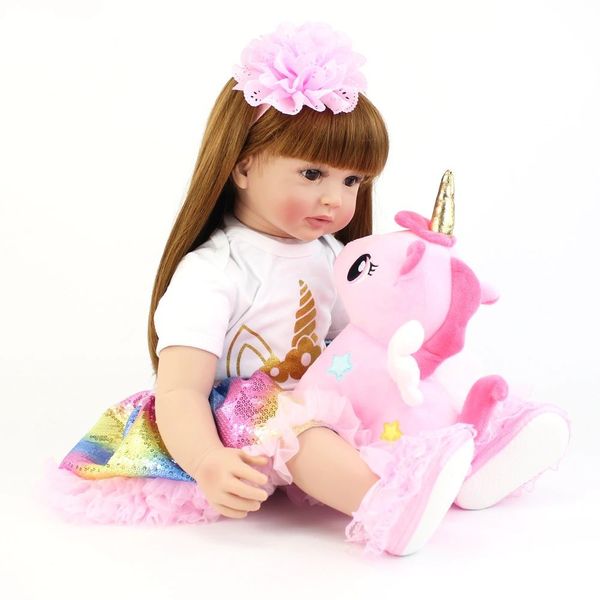 Детская кукла реборн принцесса София с единорогом, ручная работа 60 см 1537073202 фото