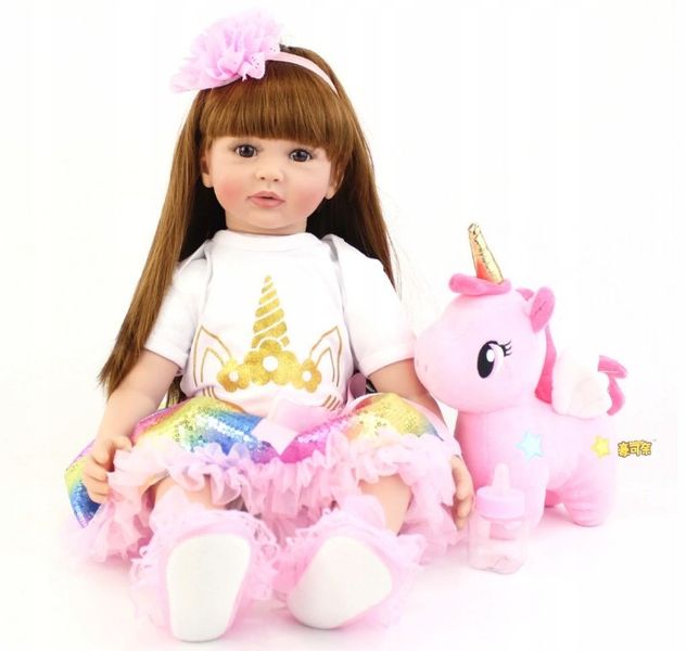 Детская кукла реборн принцесса София с единорогом, ручная работа 60 см 1537073202 фото